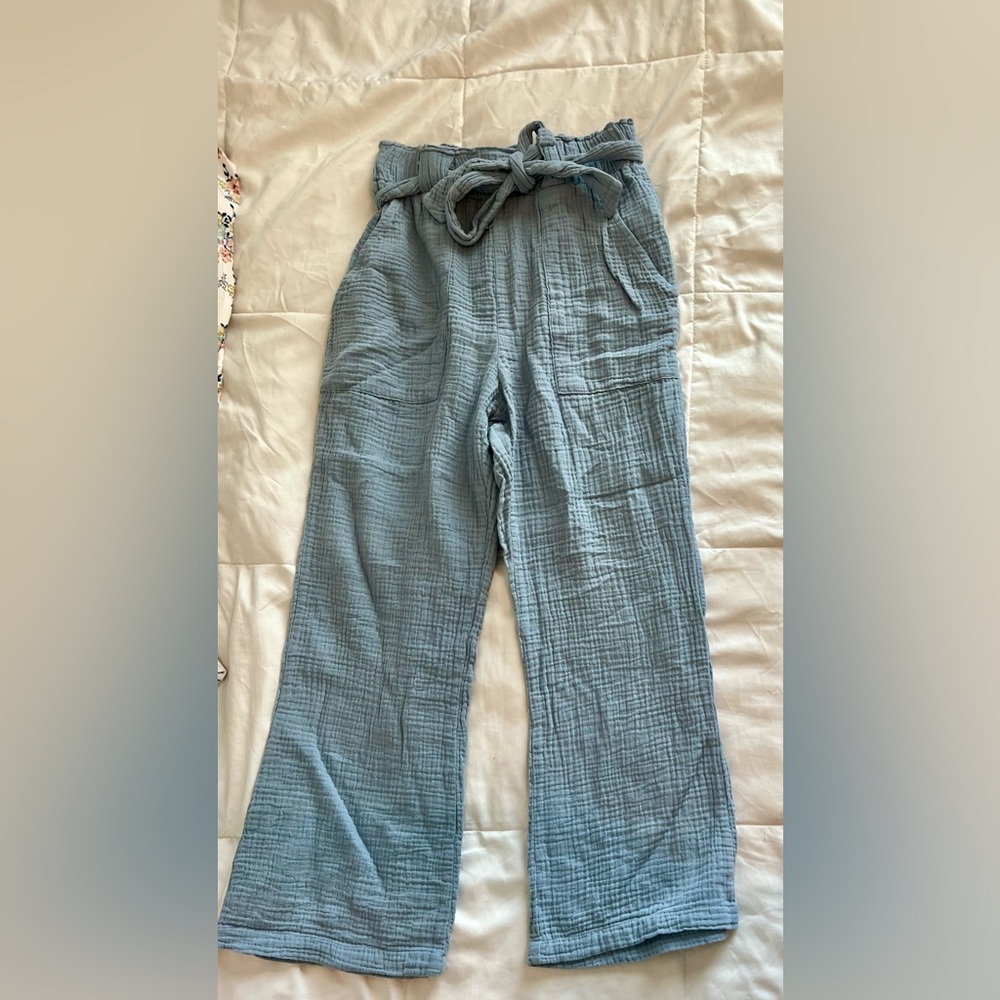 Perfect for summer! Sincerely Jules Wide Leg Waffle texture pants